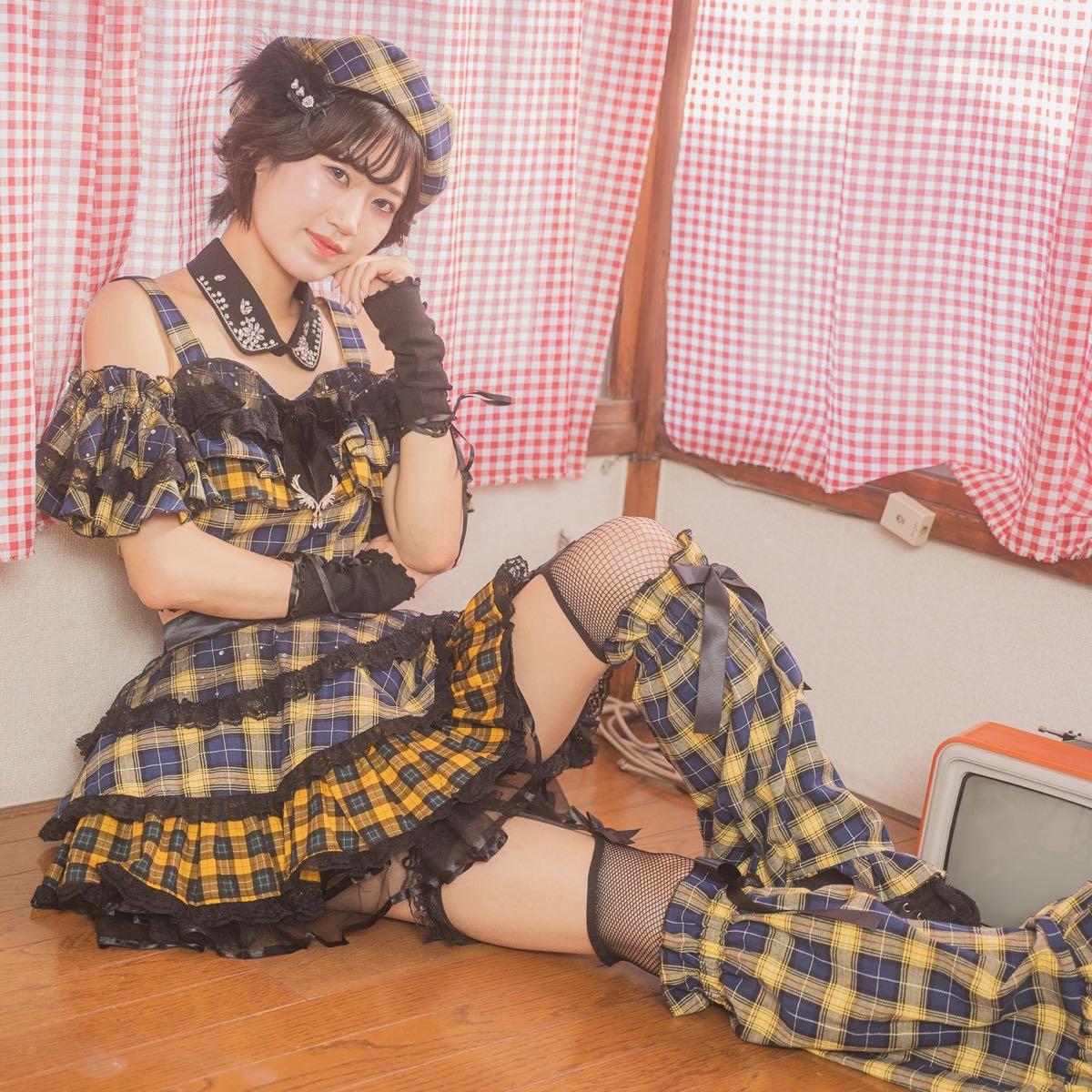 タータンチェック黄色♥アイドル衣装【LoveRiina】 - アリススタイル 