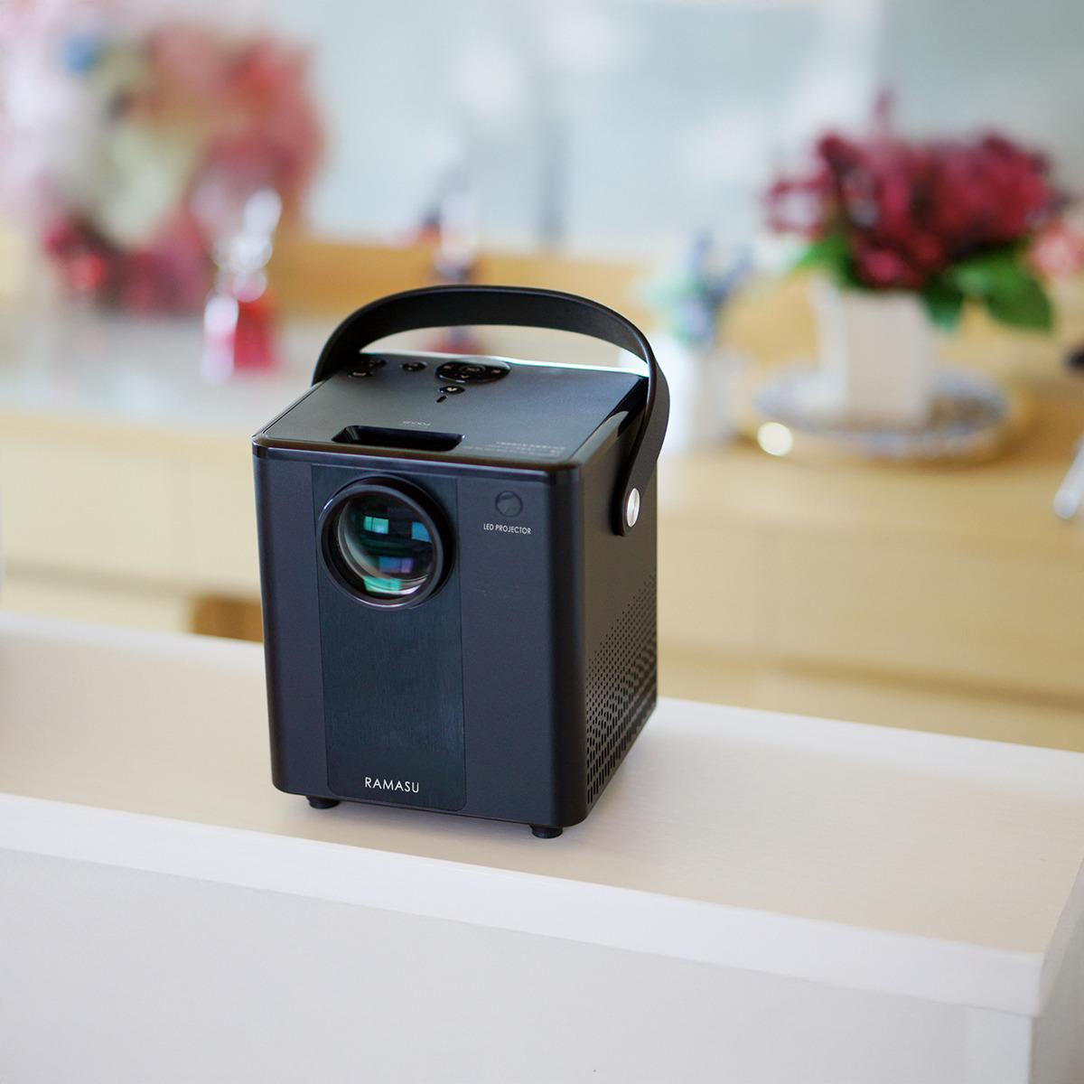池商 RAMASU mitemi 小型ホームプロジェクター ブラック - アリススタイル